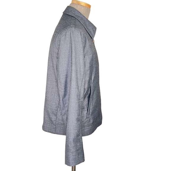 Tumi Men’s Gray Wool Zip Front Lined Jacket Made in Peru Size Large EUC - Picture 7 of 14